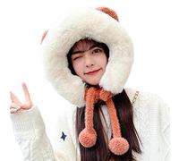 Bear Plush Soft Hat With Ear Flap Party Hat Stuffed Animal Dress Up Costume Cozy Fleece Winter For Kids Teens Bear Ears Adult Toddler Baby Kids Toddler