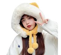 Bear Plush Soft Hat With Ear Flap Party Hat Stuffed Animal Dress Up Costume Cozy Fleece Winter For Kids Teens Bear Ears Adult Toddler Baby Kids Toddler