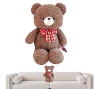 Bear Plush - Soft Stuffed Animal Toy | Skin-Friendly Bears Doll Bed Decor For Home Sofa | Children Room Bedroom Cuddly Gift For Boys Girls Nursery Decorative