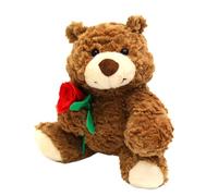 Bear Plush - Valentine's Day Soft Plush Toy, Romantic Cute Stuffed Animal Bear Doll, Beautiful Decorative Companion with Heartwarming Design for Girlfriend, , Birthday, Mother