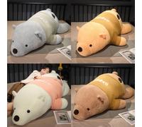 Bear Polar Plush Toy Throw Pillow Stuffed Animal Cartoon Sleep Companion Doll