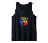 Bear, Pride, Gay Pride, Bear Pride Flag, Gay, Rainbow Flag Tank Top
