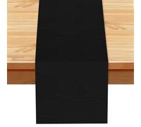 Bear Printed Rustic Table Runner, Spring Garden Party Mat, Autumn Harvest Leaf Dining Cloth