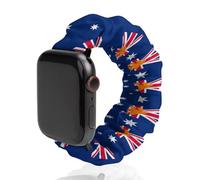 Bear Proud Flag of Australia Elastic Bands for IWatch 38-44mm | Compatible with Series 1-6 Polyester Stretchy Scrunchie Watch Straps