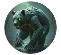 Bear Puzzle 1000Pc Jigsaw Animals Das Tier Wild Animals Beast Rotundity Jigsaws Adults Kids Puzzles Challenge Reliever Family Game Stress Adult Difficult Suitable for Home Decor 1000pcs (67.5x67.5cm)