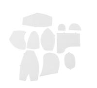 Bear Quilting Template Rulers, Memory Bear Template Ruler Set, Acrylic Bear Sewing Patterns for DIY Beginners, Includes 10 Rugged Templates for Making Keepsake Bears from (L)