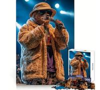 Bear Rapper Performing Puzzle for Adults 1000 Pieces Intellect Skill Pleasant Downtime Ideal Fit Meaningful Gift (38x26cm)