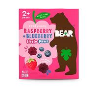 BEAR Raspberry & Blueberry Paws - Delicious Real Fruit - Suitable for 12+ Months - Healthy - 5 x 20g