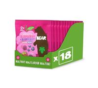 BEAR Raspberry & Blueberry Paws - Delicious Real Fruit - Suitable for 2+ years - Healthy - 20g (18 pack)