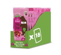 BEAR Raspberry Yoyos - Dried Fruit Rolls - Healthy - Vegan - 20g (18 Packs)