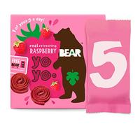 BEAR Raspberry Yoyos - Dried Fruit Rolls - Healthy - Vegan - 20g (5 packs)