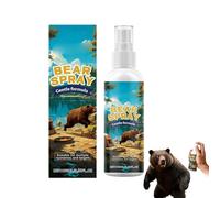 Bear Repellent Spray for Home & Outdoor Use - 100ml/3.38oz Odorless, Transparent Formulated with Natural Ingredients for Patios, Campsites & Backyards | Long-Lasting Wildlife Deterrent
