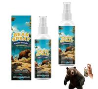 Bear Repellent Spray for Home & Outdoor Use - 100ml Formulated with Natural Ingredients for Patios, Campsites & Backyards | Long-Lasting Wildlife Deterrent (2pcs)
