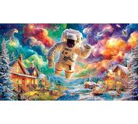 Bear-Roaring-in-Mountain-Landscape Jigsaw Puzzles for Adults: 1000-Piece Recycled Cardboard Decoration 75x50cm/1000pcs