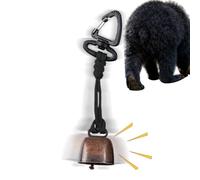 Bear Safety Bell for Climbing Mountain, Clear Sound Alert Bell for Hiking Trails and Outdoor Adventures, Portable Key Chain Accessory for Safety