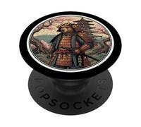 Bear Samurai Traditional Japanese Art Lover Japan Warrior PopSockets Adhesive PopGrip