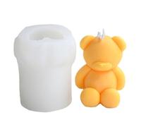 Bear Shape, 3D Bear Candle Mould, Adorable Bear Shape, DIY Candle Soap Mould, Bear Silicone Mould for Fondant, Chocolate, Cake Decoration, Candle, Soap, Plaster Ornament, Resin
