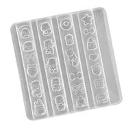Bear Shape Nails Art Silicone Template Mold for Manicure Creation and Projects Bear Silicone Carving Mold
