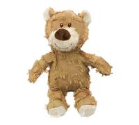 Bear Shape Stuffed Dog Chew Toy with Squeaker for Puppies | Cotton Rope Corduroy Plush Companion for Behavior Training Chewing Tugging Sleep Aid