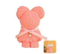 Bear Shape Towel, Bear Bath Towel Gift Soft Coral Fleece Hand Towels Bear Towel with Bags, Adorable Bear Shaped Towel Set, Plush Quick-Drying Towels, for Wedding Baby Shower Birthday Souvenir (Pink)