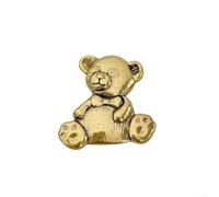 Bear Shape Zinc Alloy Cabinet Knobs Decorative Animal Drawer Pulls for Children Nursery Closet Cupboard Door Handle Silver(Antique Gold)