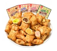 Bear Shaped Biscuits - Combination Pack with Matcha, Chocolate, Strawberry and Spicy Strips, Unique Crispy Flavour, Individually Wrapped, Low-Carb, High Fibre (37 g x 4)