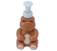 Bear Shaped Refillable Dispenser Bottle, Cute Cartoon Pump for Hand Shampoo Lotion, Reusable Empty Liquid for Bathroom Kitchen Counter Decor for Home Family Kids