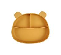 Bear Shaped Silicone Baby Meal Tray with Suction Bottom for Infants Promotes Feeding and Good Eating Habits Dishwasher Safe Baby Meal Tray