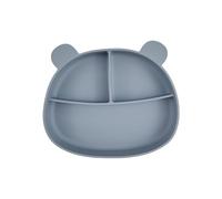 Bear Shaped Silicone Baby Meal Tray with Suction Bottom for Infants Promotes Feeding and Good Eating Habits Dishwasher Safe Baby Meal Tray