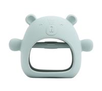 Bear Shaped Silicone Teething Toy for Babies - BPA-Free Soft Baby Teether Mitten for Toddlers & Infants - Anti-Drop, Easy-Grip Design - Newborn Essentials, Gift for Boys & Girls - Green
