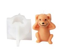Bear Silicone Ornament Molds Animal Cats Dog Epoxy Resin Baking for Making Silicone Dog Plaster Baking for Cake Decorations