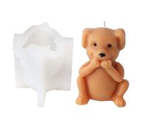 Bear Silicone Ornament Molds Animal Cats Dog Epoxy Resin Baking for Making Silicone Dog Plaster Baking for Cake Decorations