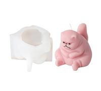 Bear Silicone Ornament Molds Animal Cats Dog Epoxy Resin Baking for Making Silicone Dog Plaster Baking for Cake Decorations