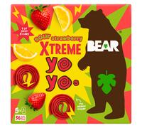 Bear Sour Strawberry Xtreme Fruit Yoyos 100g