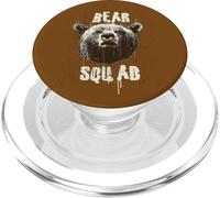 Bear Squad Graphic Animal Lover Nature Enthusiast PopSockets PopGrip for MagSafe