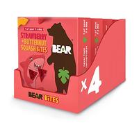 BEAR Strawberry & Butternut Squash Bites - Pure Fruit & Veg - Healthy - 18g - 4 x 5 Packs (Pack of 20)