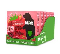 BEAR Strawberry Yoyos - Dried Fruit Rolls - Healthy - Vegan - 20g (30 packs)