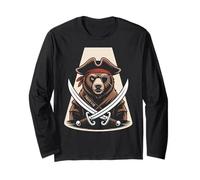 Bear Stuff Bears Jersey Mens Womens Pirate Bear Lovers Long Sleeve T-Shirt