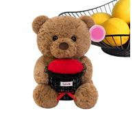 Bear Stuffed Animal - Cute Romantic Plush Gift for Sweet Surprise Moments, Soft Valentine Character with Huggable Comfort Feature, Funny Bear Doll for Girlfriend Boyfriend Wife Mom Family 12 Inch