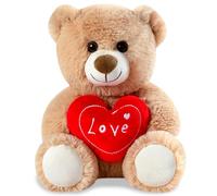 Bear Stuffed Animal Plush Toy，30cm Soft Brown Bear with Red Heart You Are Special Bear for Girlfriend Plush Toys for Babies Kids Boys Girls Lover Valentines' Day Gift/Anniversary/Birthday
