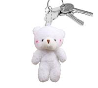Bear Stuffed Animal - PP Cotton, 2.95 x 4.92 in Plush Toy Cute Blushing Design | Soft Lightweight Bear Charm Doll For Daily Carry And Gifting, Stuffed Bears Keychain For Bags, Backpacks, Birthday