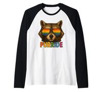 Bear Sunglasses Gay Pride Rainbow LGBTQ Men Women Kids Raglan Baseball Tee