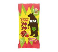 BEAR Super Sour Strawberry & Apple Yoyos - Dried Fruit Rolls - Healthy - Vegan - 20g (18 packs)