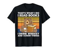Bear That’s What I Do I Read Books I Drink Whiskey T-Shirt