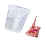 Bear Tower Silicone for Resin Art Soap Making Wedding Valentines Flower Bear Cast Anniversary Cast