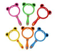 Bear Toy Magnifying Glass - Bear Shaped Magnifier Tool, 4 Inches Magnifying Glass Lens with, ABS Resin Handheld Magnifier, Kids Science Toy with Lightweight Design