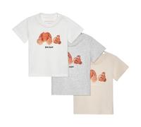 Bear Tri-Pack T-Shirt Set- male- Palm Angels- Kids Short Sleeve T-Shirts- Multicolor- 9 M- Kids 9 M