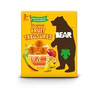 BEAR Tropical Fruit Treasures - Delicious Real Fruit - Suitable for 3+ Years - Healthy - 20g - 5 Packs