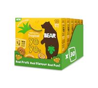 BEAR Tropical Yoyos - Dried Fruit Rolls - Healthy - Vegan - 20 g - 6 x 5 Packs (Pack of 30)