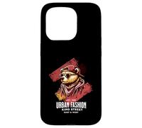 Bear Urban Fashion Illustration Case for iPhone 15 Pro